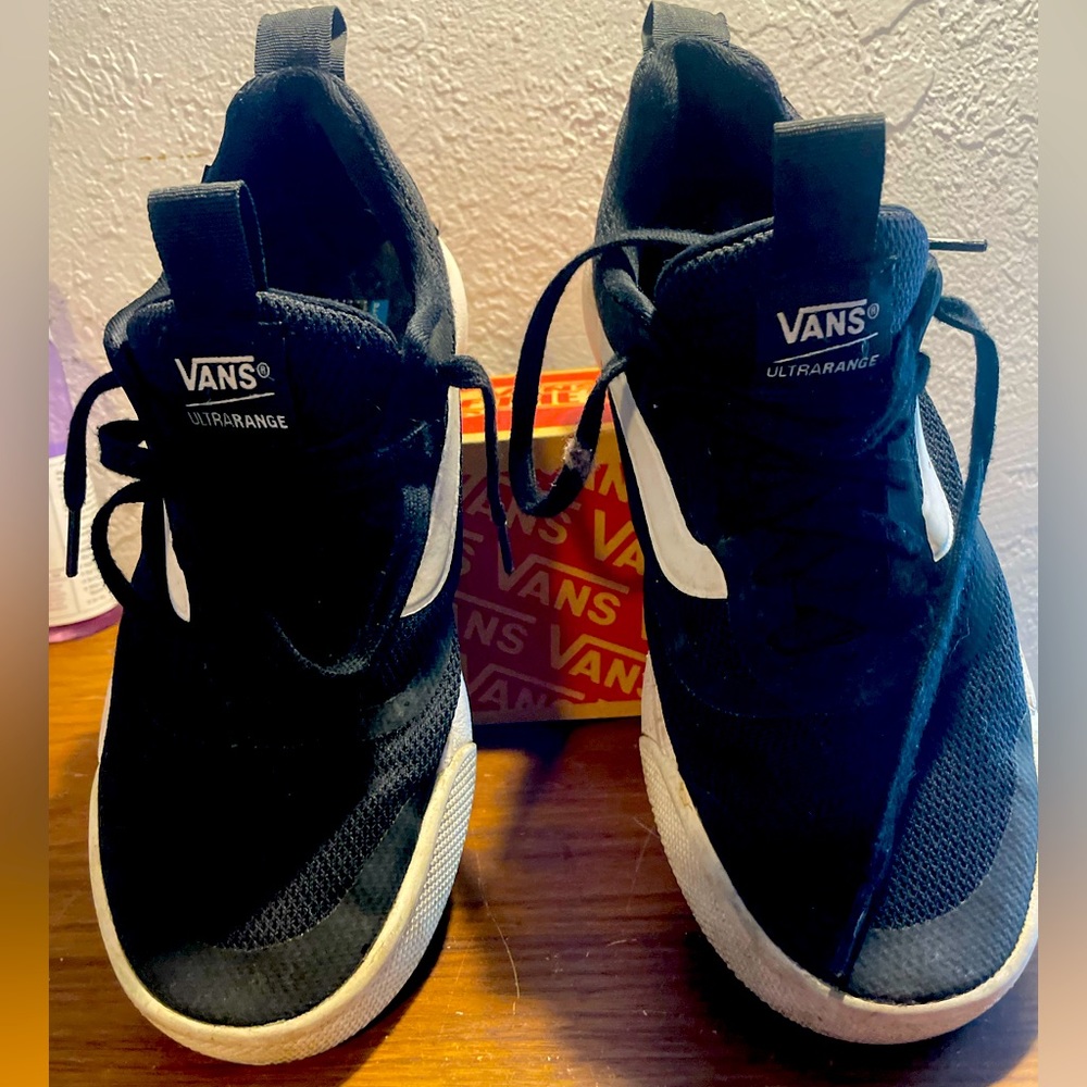 Vans Black & White Running Shoes Size 7 Women